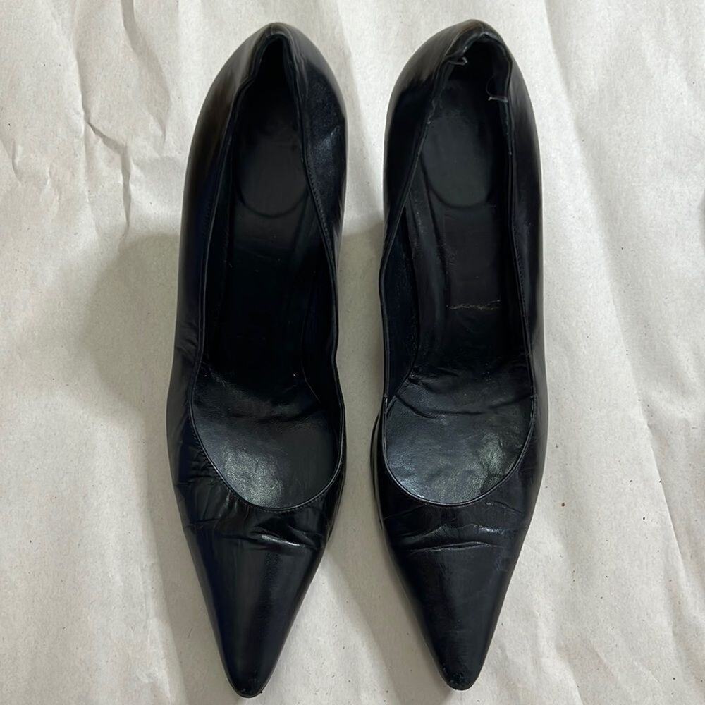 GUCCI LEATHER PUMPS SIZE 38 1/2 C 091092